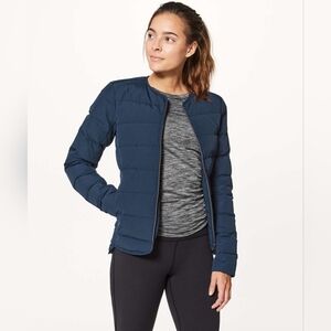 Lululemon Just Enough Puff Puffer Down Jacket Inkwell Navy Blue Women's 4
